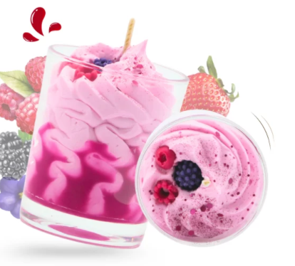 Mini Bougie Gourmande Parfum Fruits Rouges