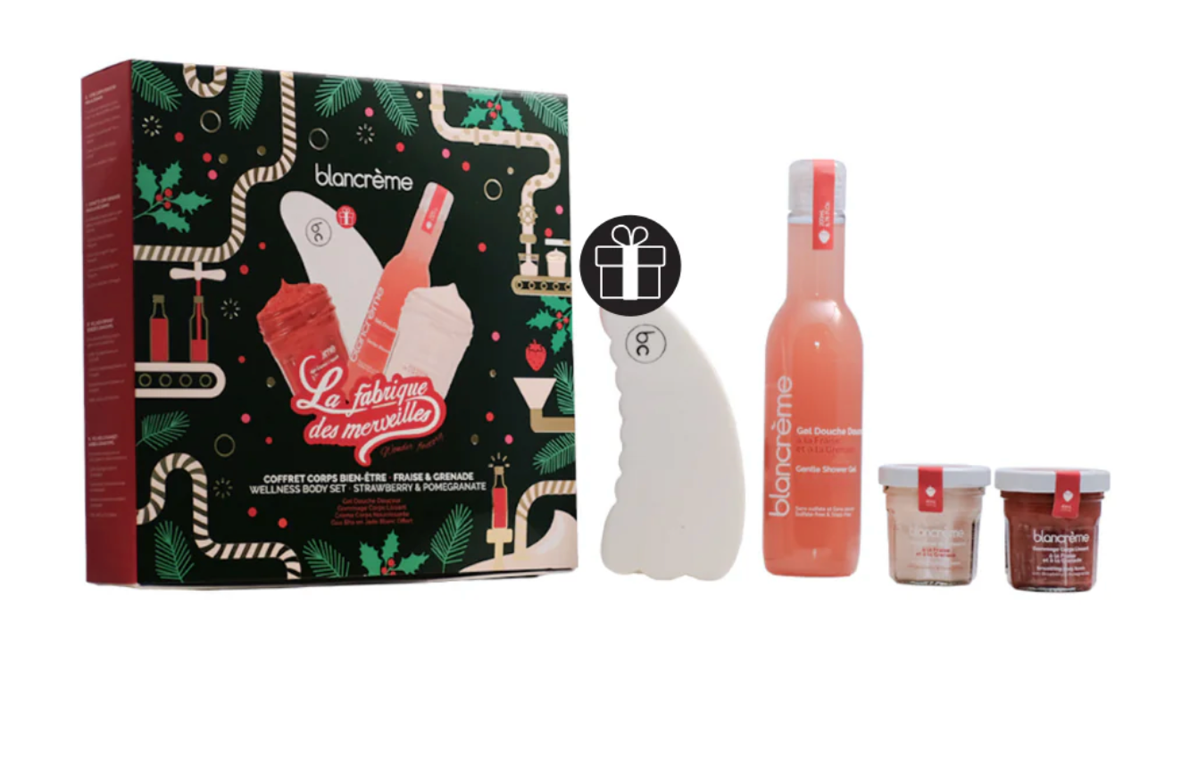 Coffrets bien être corps - Gua Sha - Fraise & Grenade