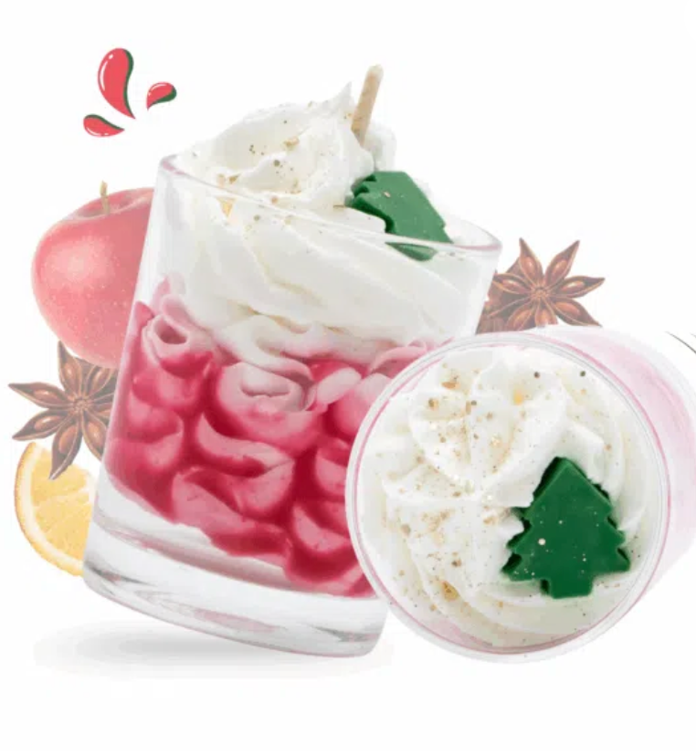 Mini bougie gourmande pomme cannelle – Noël