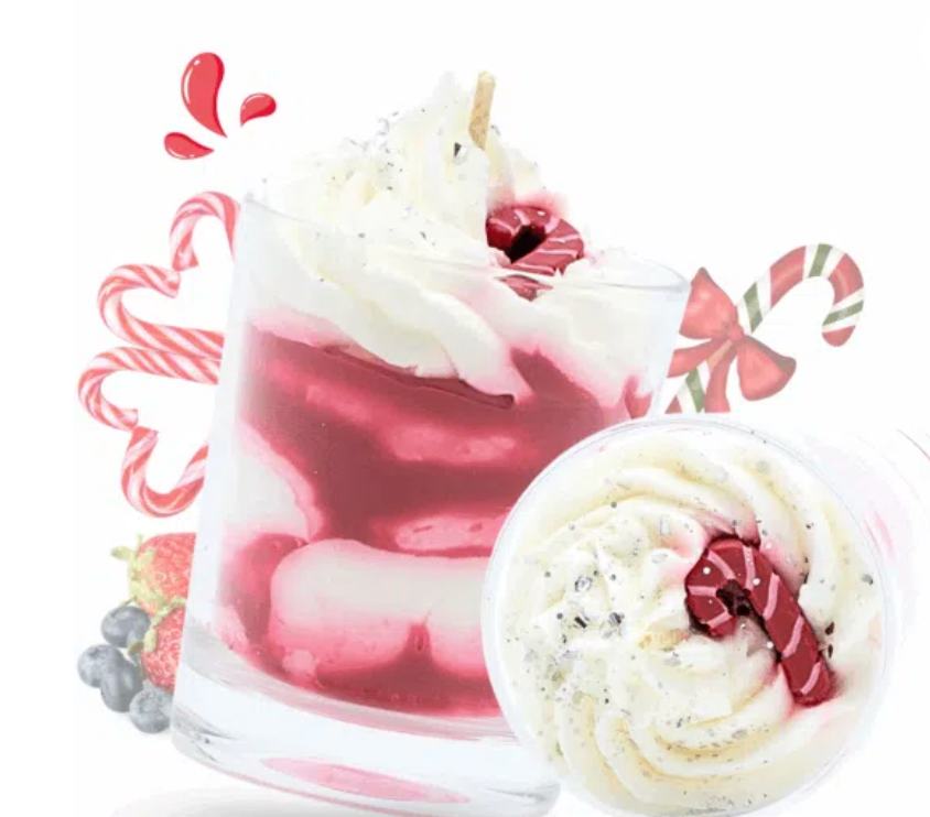 Bougie gourmande sucre d’orge – Noël