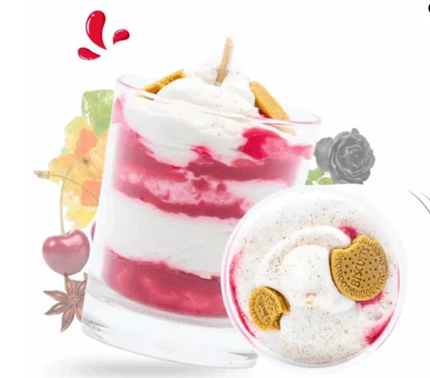 Bougie gourmande goûter de Noël