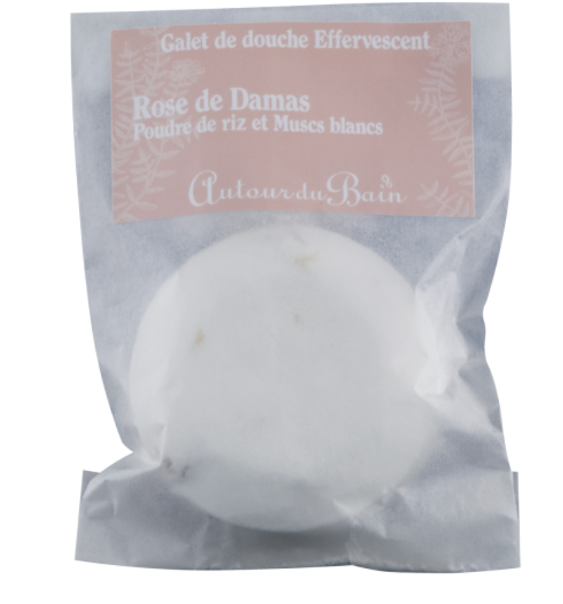 Galet de Douche Rose de Damas