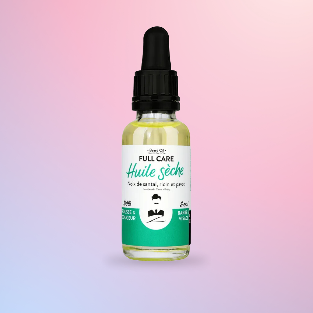 Huile Sèche à Barbe & Cheveux Parfum Vanille Bourbon