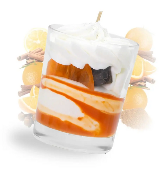 Bougie gourmande orange cannelle - Noël