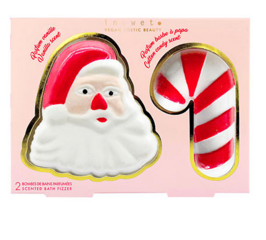 Coffret 2 Bombes de Bain - Père Noël & Sucre de Cane Inuwet
