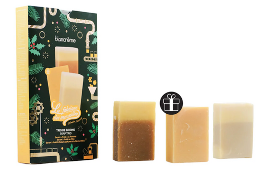 Trio savons pour le corps - Pomme, Miel & Pêche