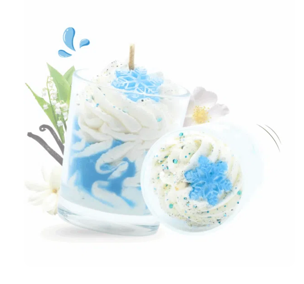 Mini bougie gourmande linge propre – Noël