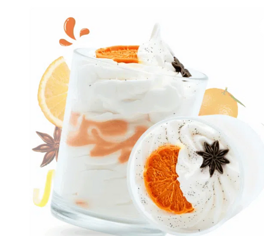 Grande bougie gourmande orange cannelle – Noël