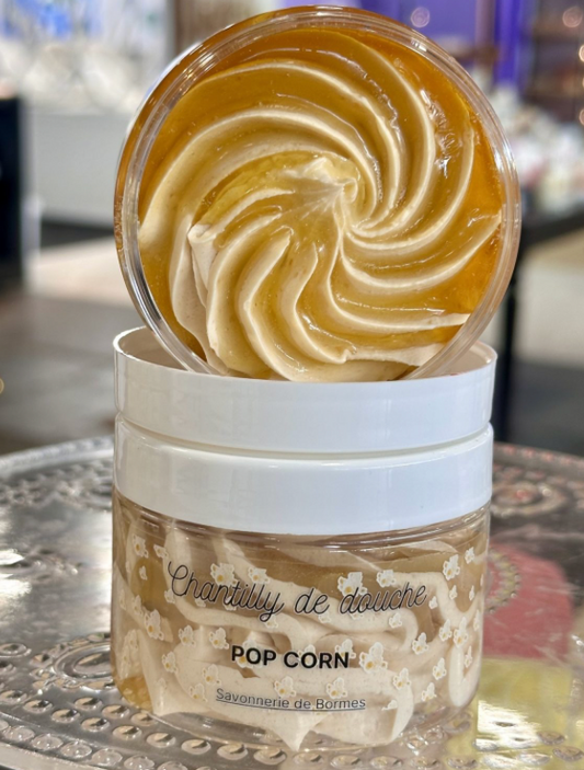 Chantilly de douche et bain coulis NOËL POP CORN