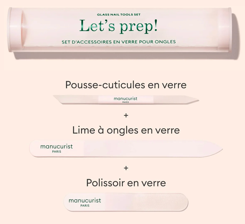 Set d'Accessoires en verre pour Ongles