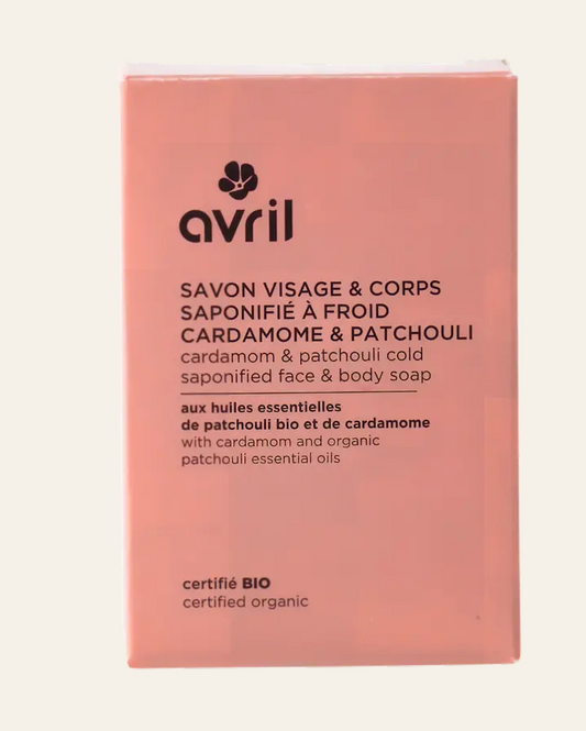 Savon Saponifié à froid Visage & Corps - Cardamome & Patchouli
