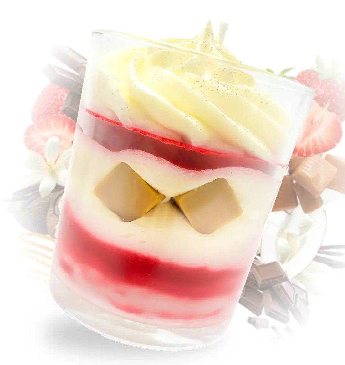 Bougie Gourmande Vanille Fraise Caramel