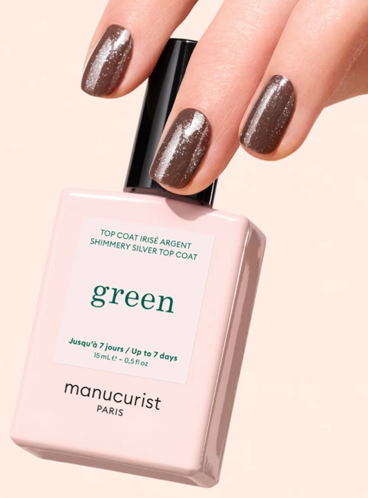 Top Coat Green Irisé - Argent