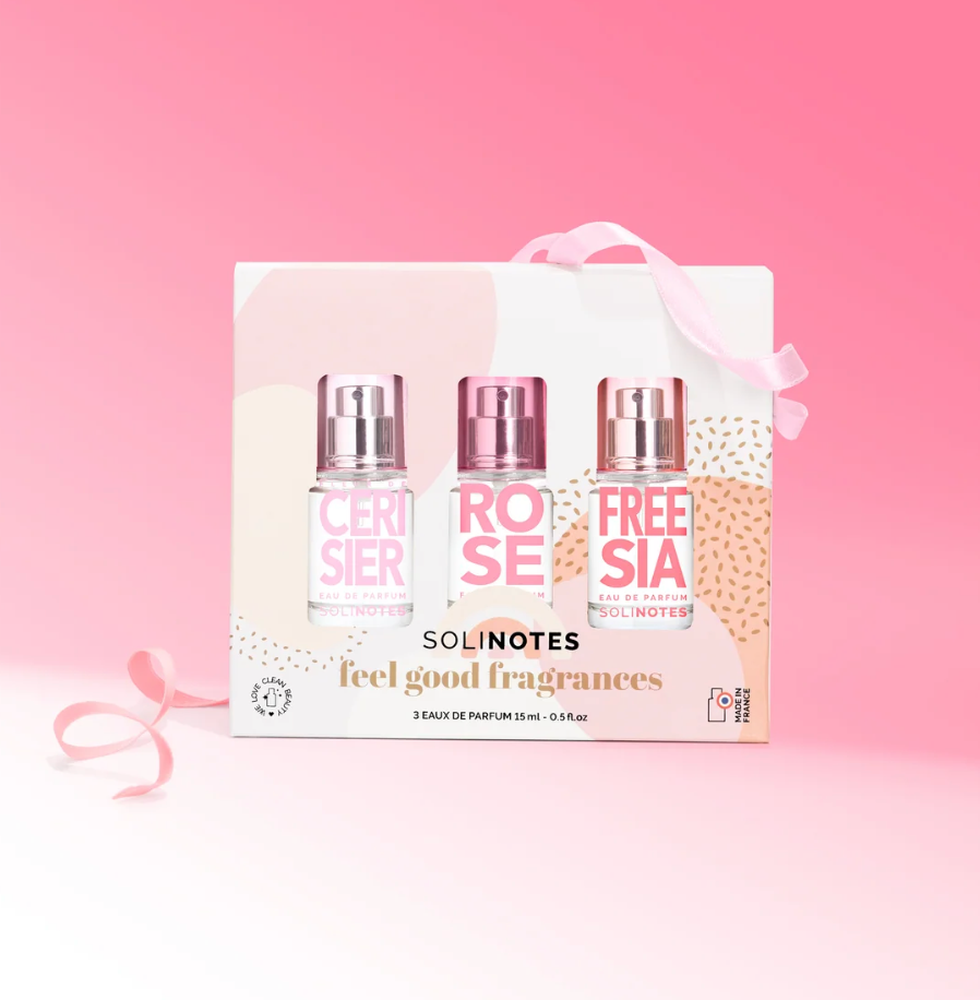 Coffret 3 Eaux de Parfum - Fleur de Cerisier, Rose, Freesia