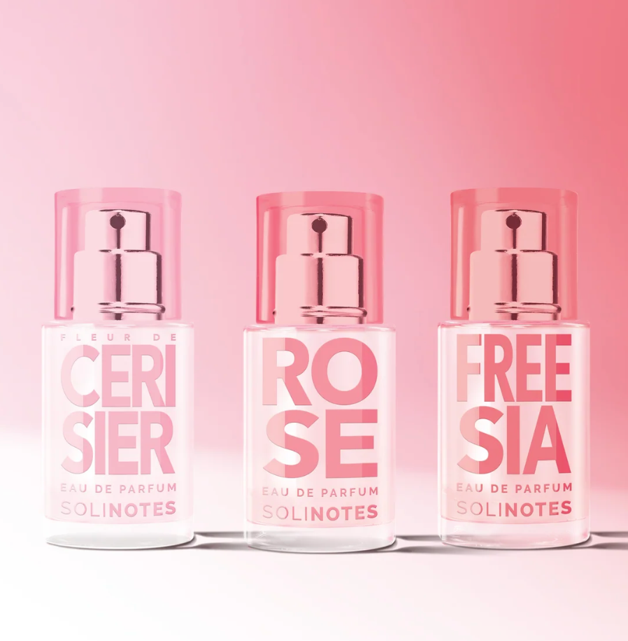 Coffret 3 Eaux de Parfum - Fleur de Cerisier, Rose, Freesia