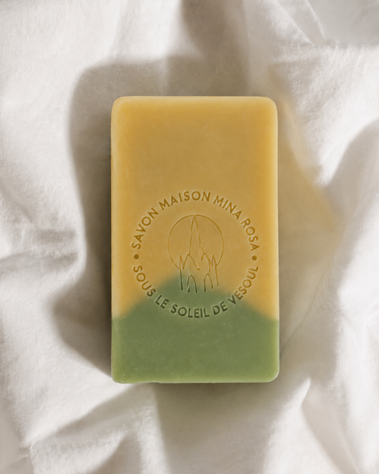 Savon " Sous le soleil de Vesoul " Senteur Vanille Monoï